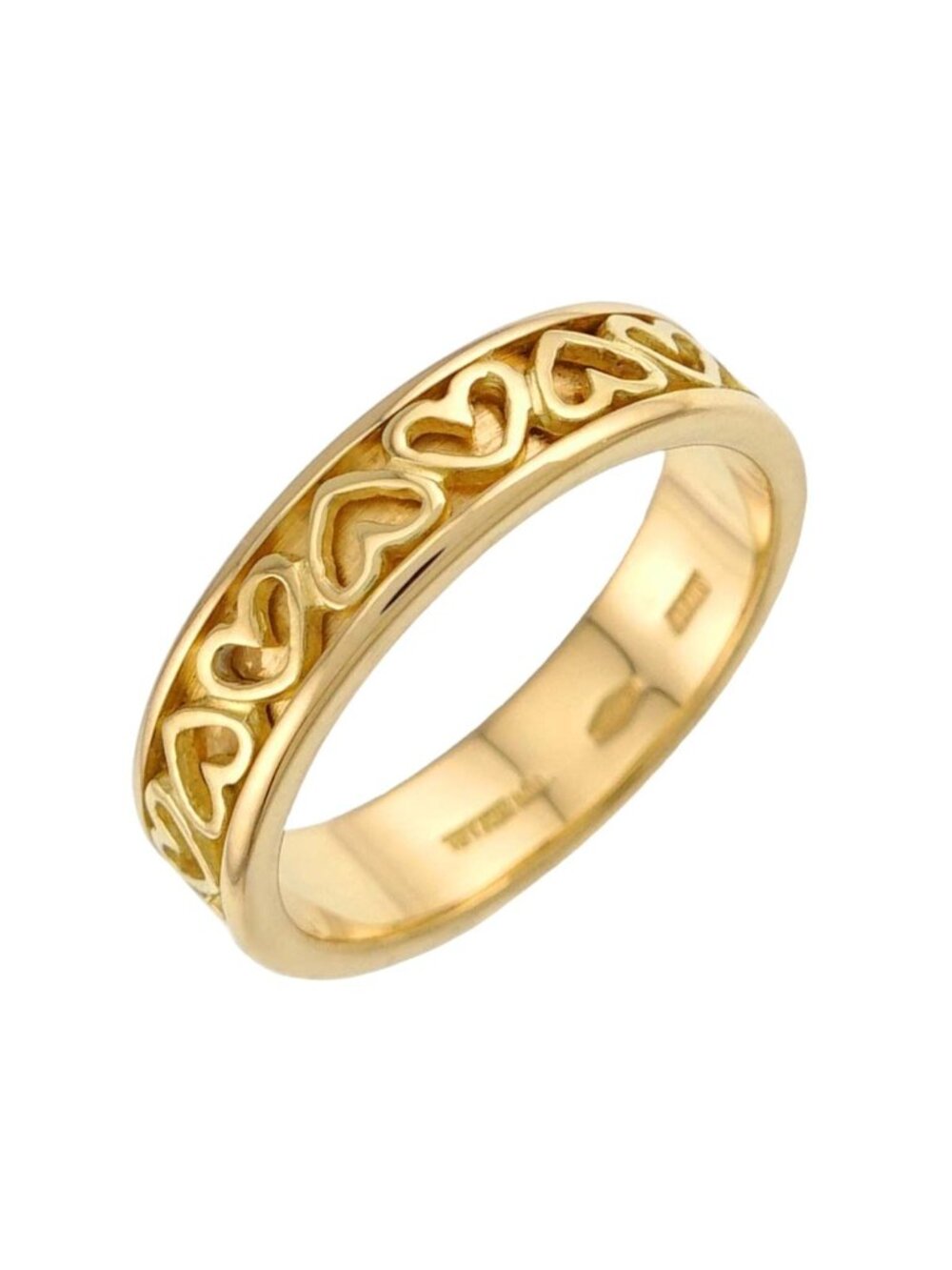 Tiffany & Co Cutout Heart Ring 18k Yellow Gold